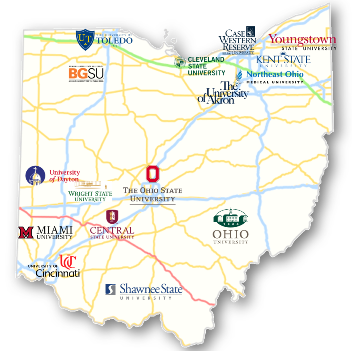 Universities across Ohio